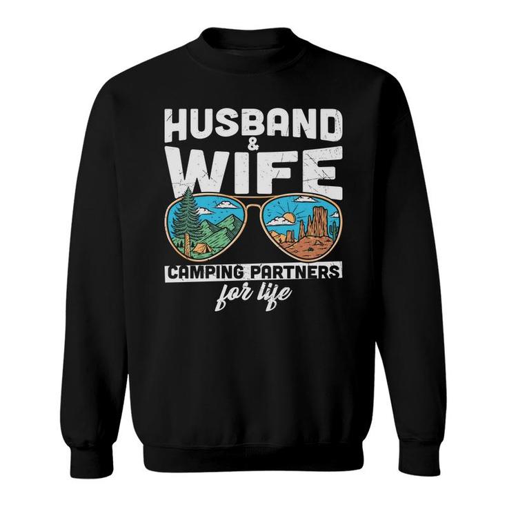 Husband Wife Camping Partners For Life Design New Sweatshirt