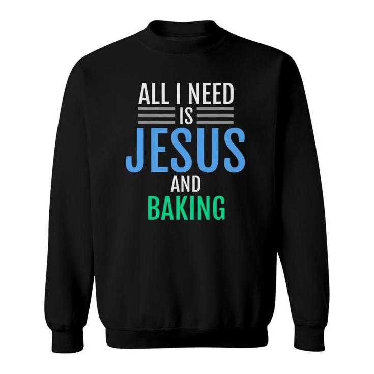 Jesus And Baking Christian Catholic Baker Tee Sweatshirt