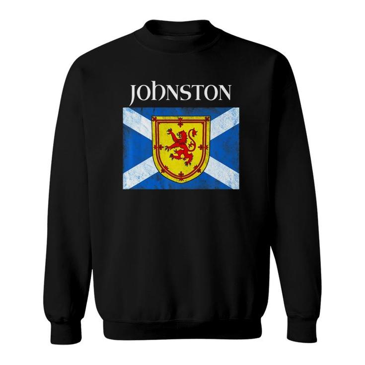 Johnston Clan Scottish Name Scotland Flag Sweatshirt