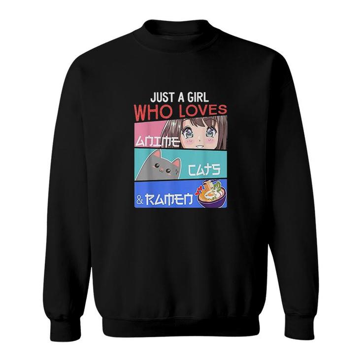 Just A Girl Who Loves Anime Sweatshirt