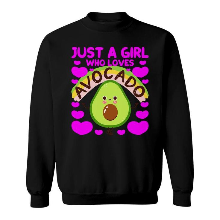 Just A Girl Who Loves Avocado Funny Sweatshirt