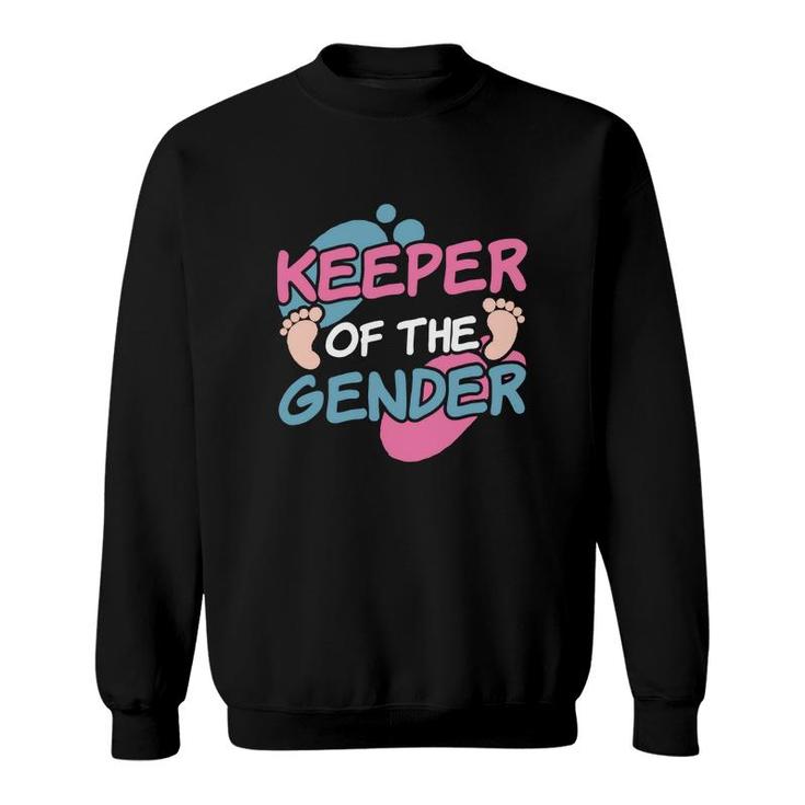 Keeper Of The Gender Baby Gender Reveal Party Sweatshirt