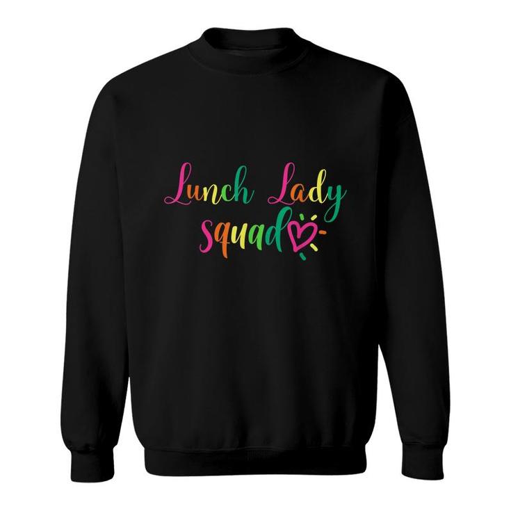 Lunch Lady Squad Cafeteria Crew Matching School Food Staff  Sweatshirt