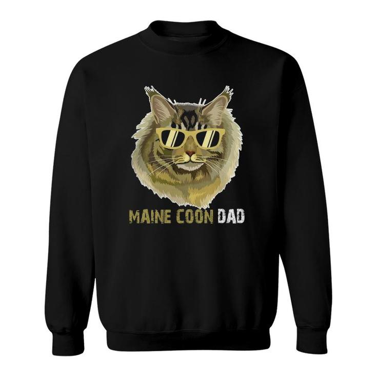 Maine Coon Dad  For Cat Lovers Fathers Day Sweatshirt