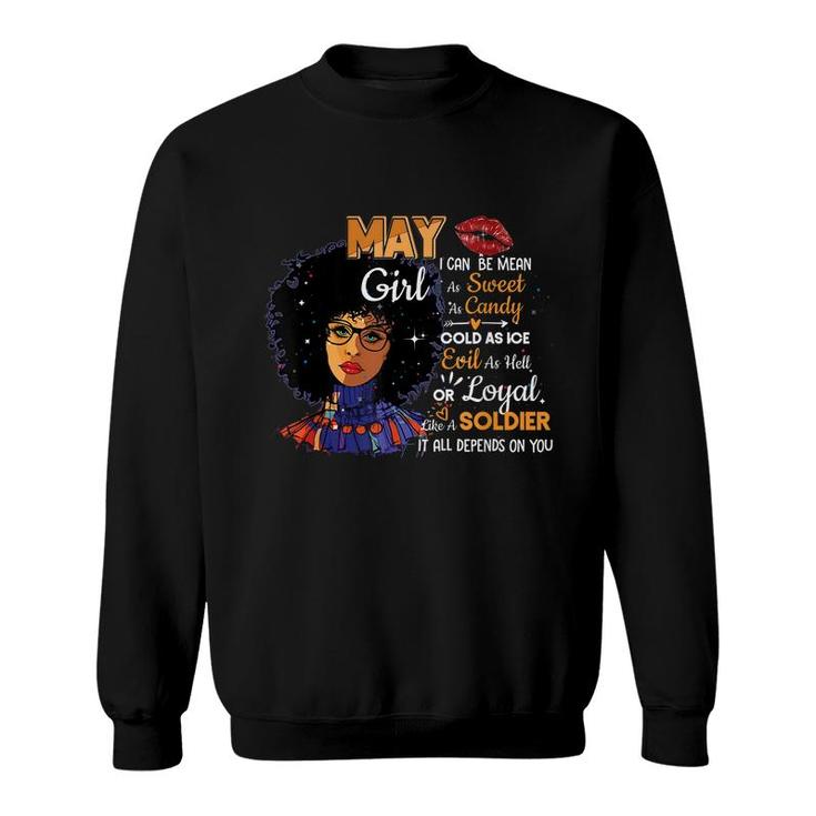 May Girl Taurus Gemini Women Birthday Month  Sweatshirt