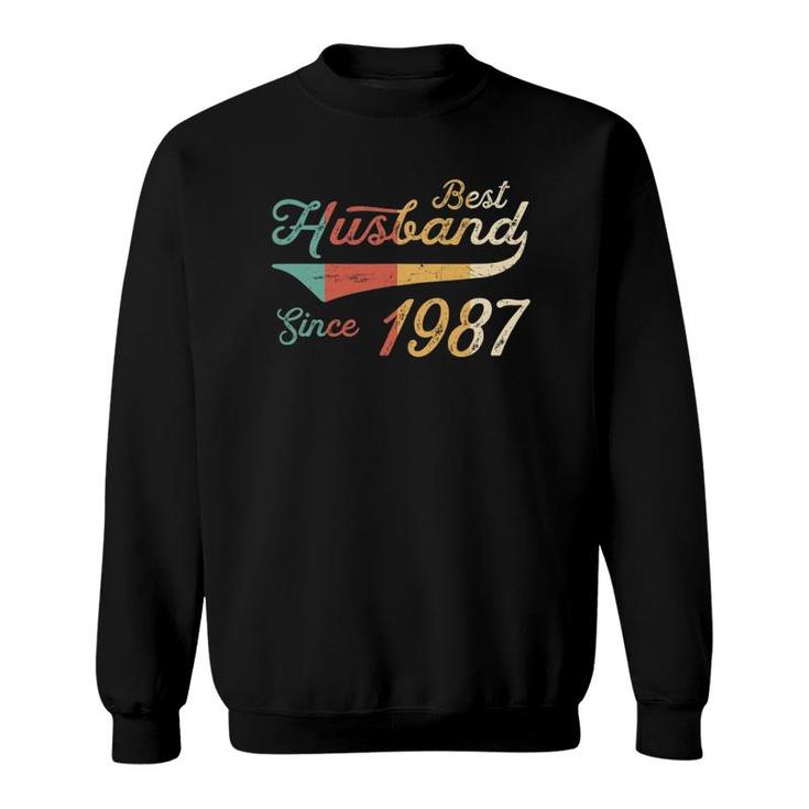 Mens Best Husband Since 1987 - 35 Years Wedding Anniversary Sweatshirt Mens Best Husband Since 1987 - 35 Years Wedding Anniversary Sweatshirt