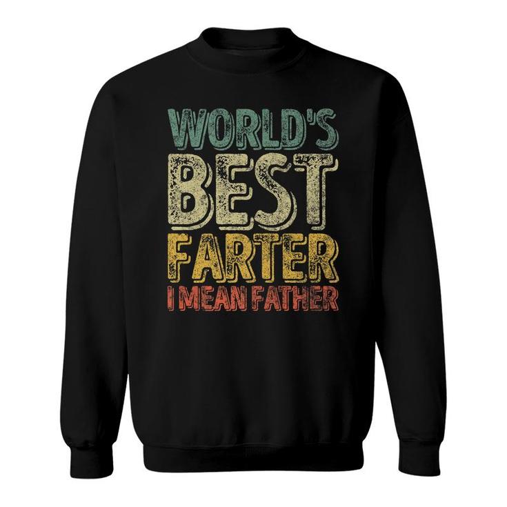 Mens Funny Christmas Worlds Best Farter I Mean Father Sweatshirt