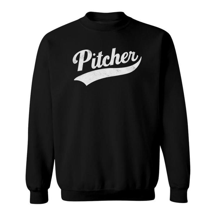 Mens Funny Pitcher Gay Pride  Sweatshirt