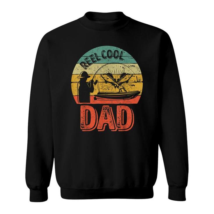 Mens Reel Cool Dad Funny Fisherman Christmas Gift Sweatshirt