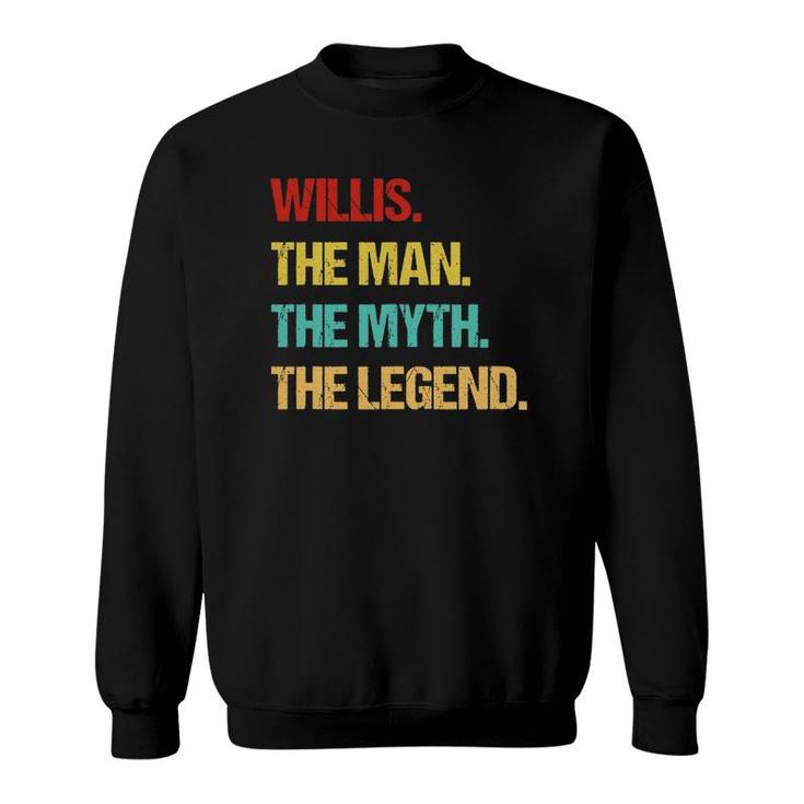Mens Willis The Man The Myth The Legend Sweatshirt