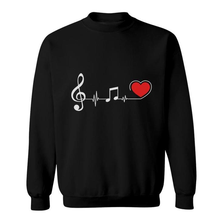Music Teacher And How To Feel Music With All Your Heart Sweatshirt