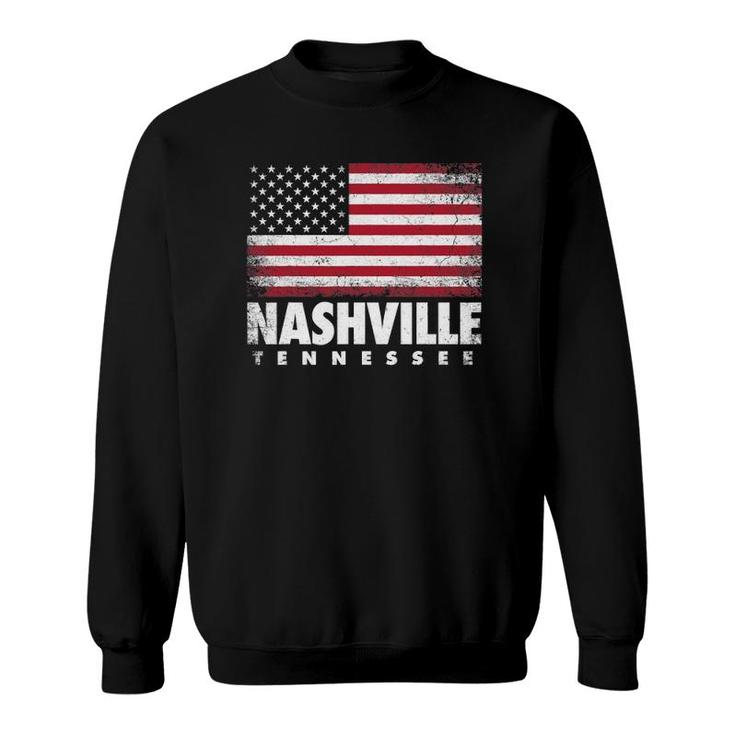 Nashville Tennessee 4Th Of July American Flag Usa America Sweatshirt