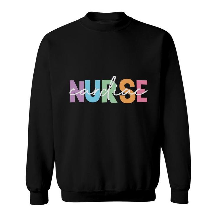 Nurse Cardiac Colorfull Great Graphic Gift New 2022 Sweatshirt