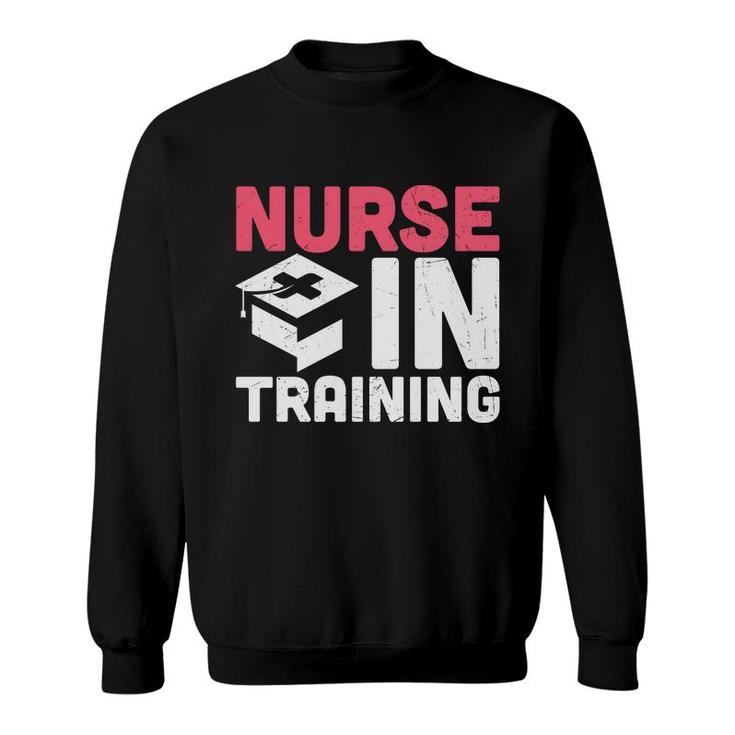Nurse In Training Pink And White Great Graphic New 2022 Sweatshirt