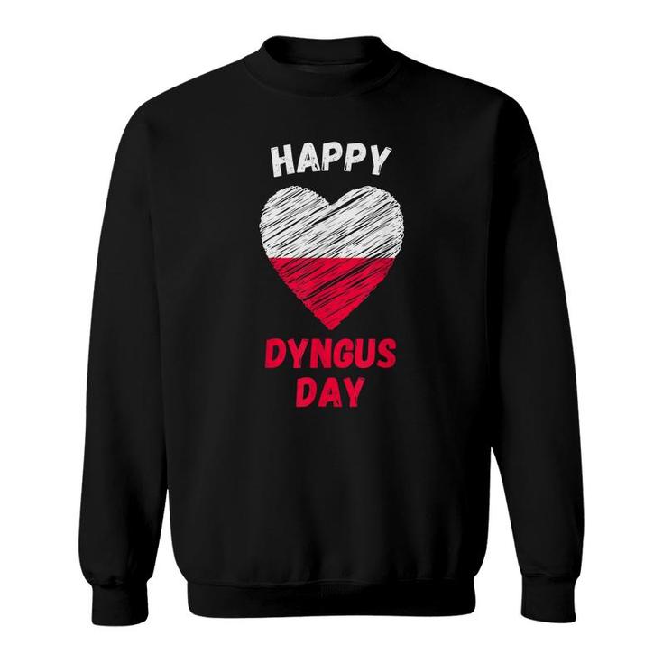 Polish Heart Happy Dyngus Day Polska Poland 2022  Sweatshirt