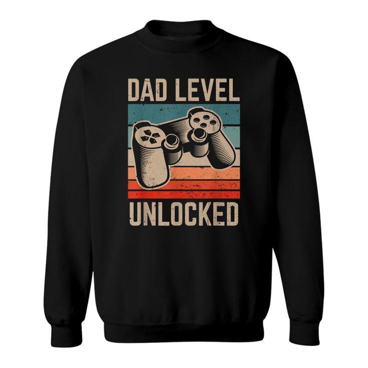 Pregnancy Announcement Dad Level Unlocked Dad To Be 2022 Sweatshirt
