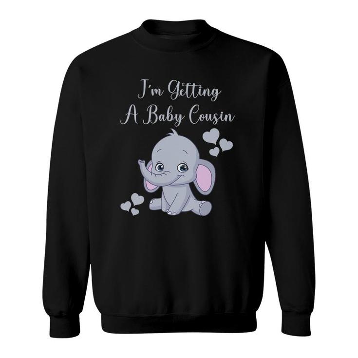 Promoted To Big Cousin Cute Elephant Pregnancy Announcement Sweatshirt