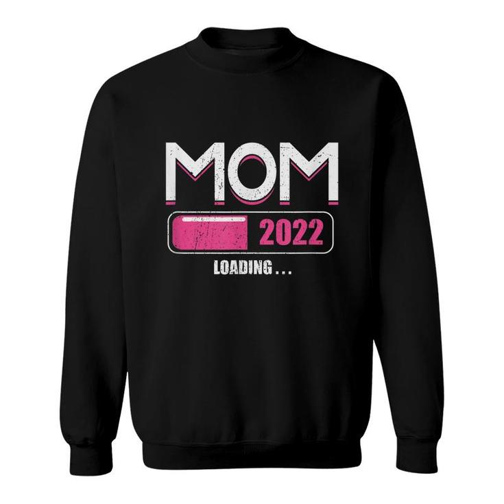 Promoted To Mommy Est 2022 Loading Future Mom  Sweatshirt
