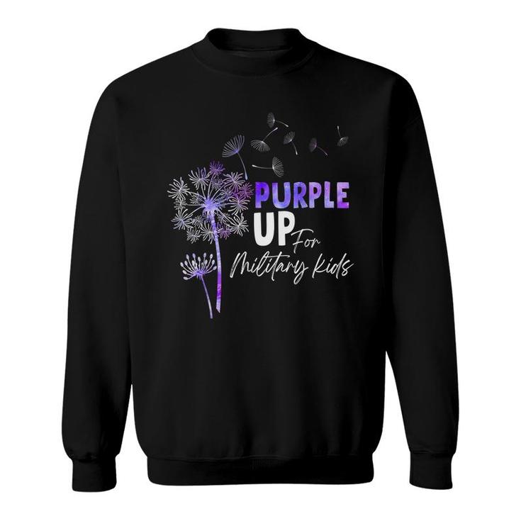 Purple Up For Military Kids - Month Of The Military Child  Sweatshirt