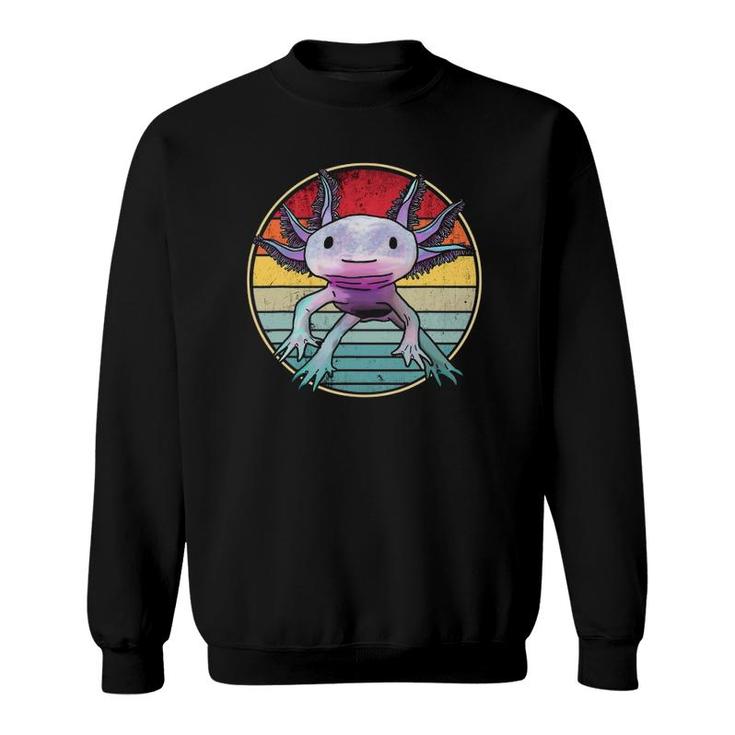 Retro 80S 90S Axolotl Cute Axolotl Sweatshirt