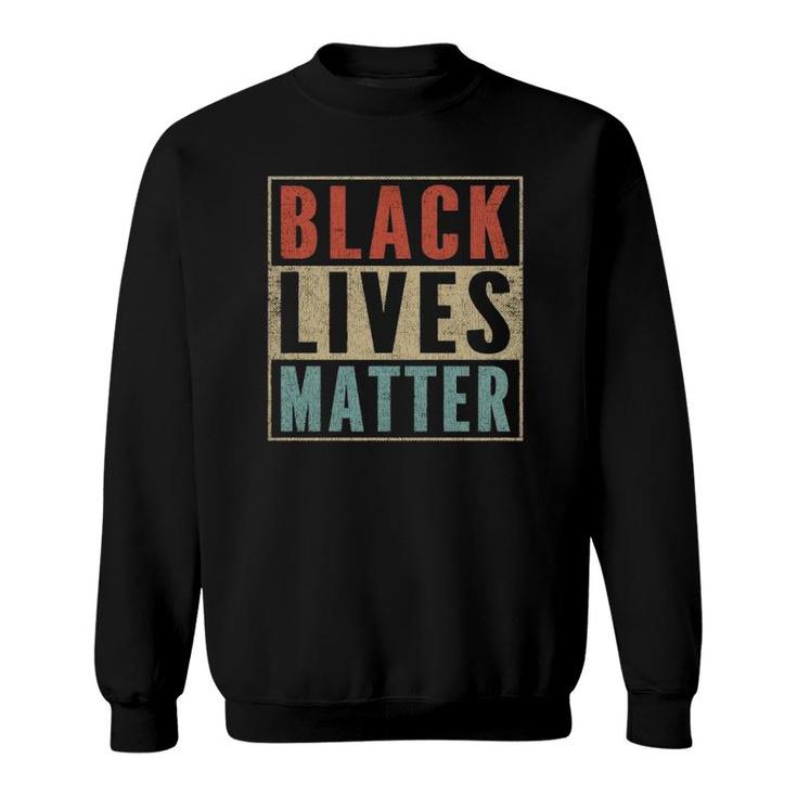 Retro 80S Blm Black Lives Matter Zipper Vintage Blm  Sweatshirt