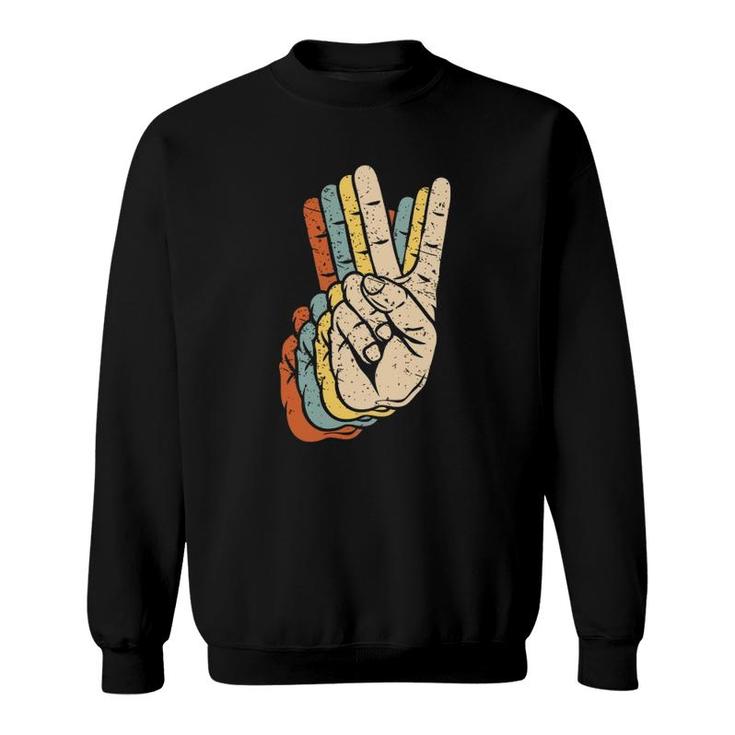 Retro Peace Vintage 60S 70S Hippie Gift Sweatshirt