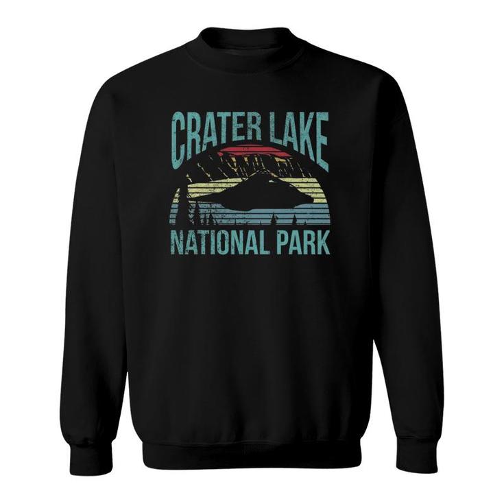 Retro Vintage National Park Crater Lake National Park Sweatshirt