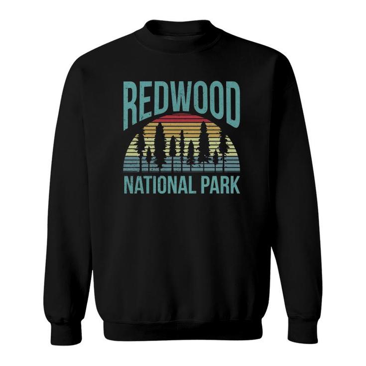 Retro Vintage National Park - Redwood National Park  Sweatshirt