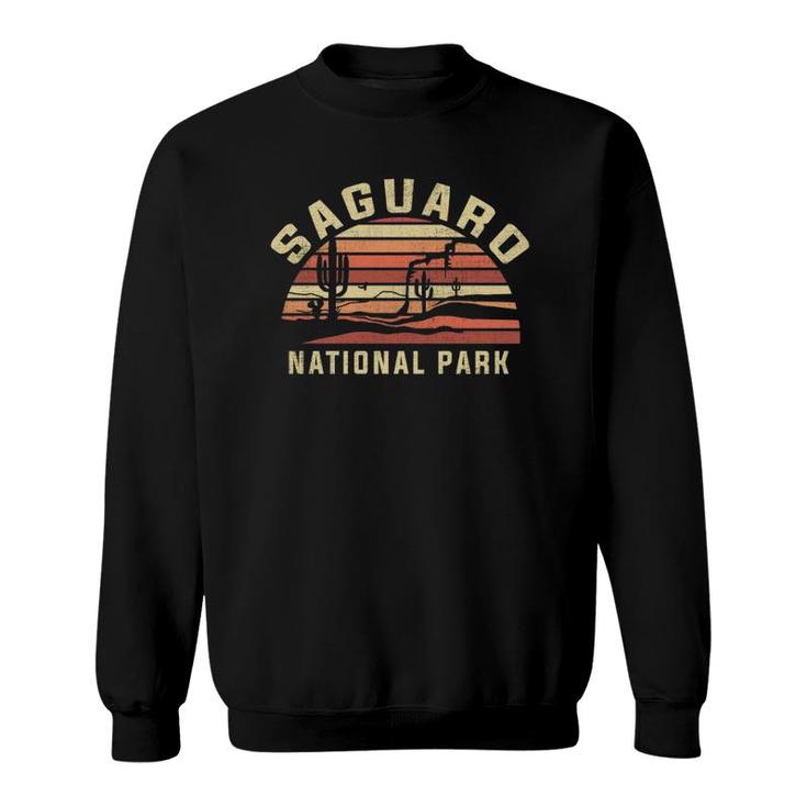 Retro Vintage National Park - Saguaro National Park Sweatshirt