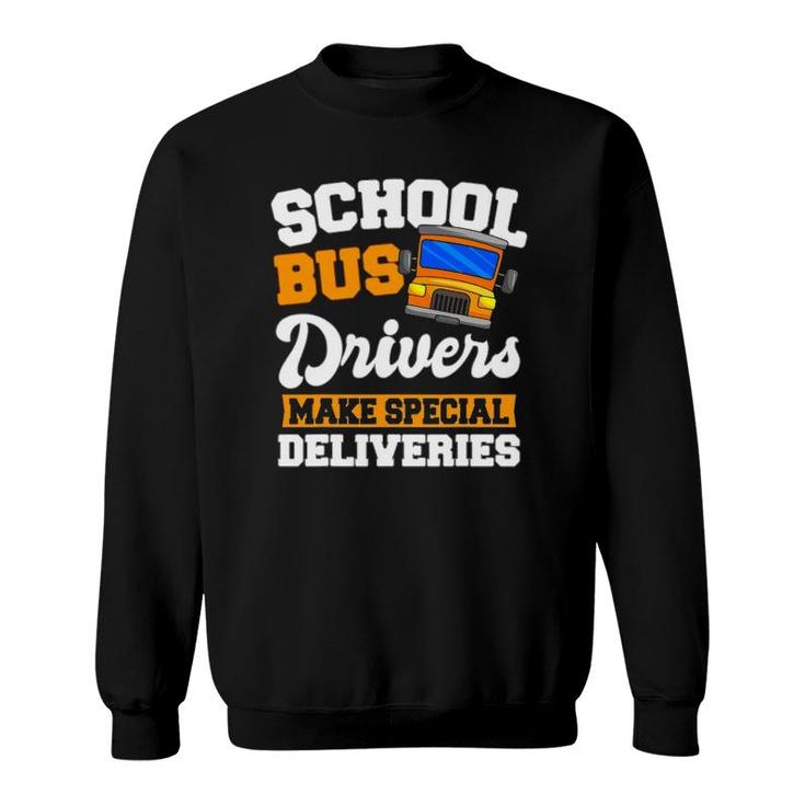 School Bus Driver Yellow Shuttle Student Service Vehicle Sweatshirt