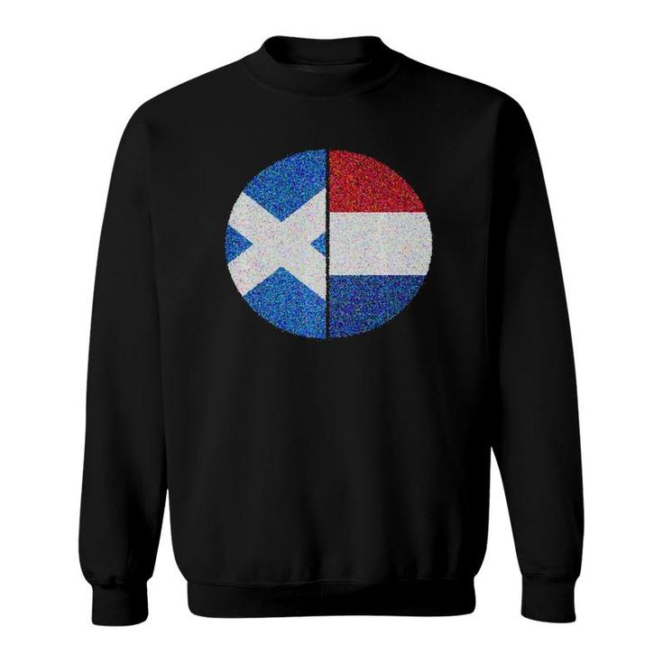 Scottish Dutch Cultural Flag Dual Ancestry Sweatshirt