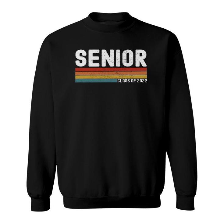 Senior Class Of 2022 Vintage Sunset Graduation Senior 2022  Sweatshirt