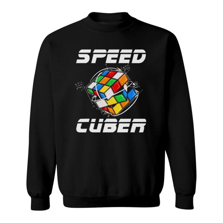 Speed Cuber Hobby 80S Vintage Toy Puzzle Sweatshirt