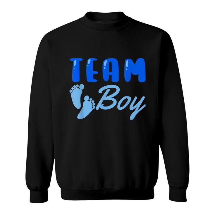 Team Boy Gender Reveal Party Baby Shower Family Matching  Sweatshirt
