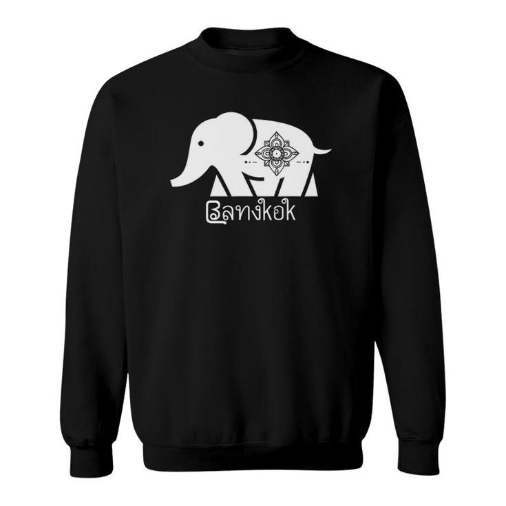 Thailand Bangkok Elephant Graphic Thai Souvenir Travel Gift Sweatshirt