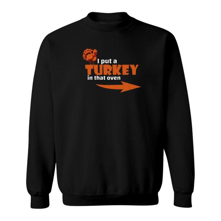 Thanksgiving Turkey Expecting Dad Pregnant Wife Tee Sweatshirt