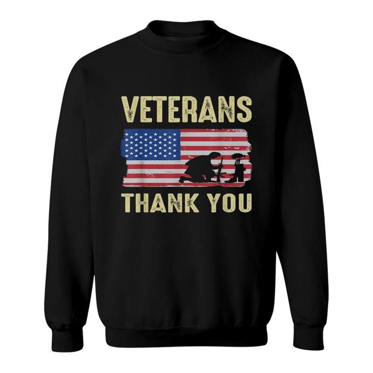 Usa Memorial Day Military Veterans Day 2021 We Thank You  Sweatshirt