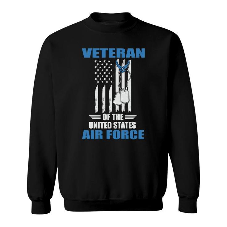 Veteran 2022 Of The Us Air Force Blue Graphic Sweatshirt