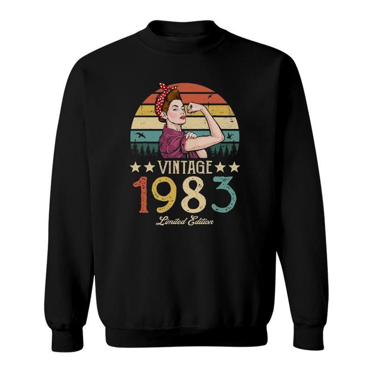 Vintage 1983 Limited Edition 1983 39Th Birthday 39 Years Old Sweatshirt