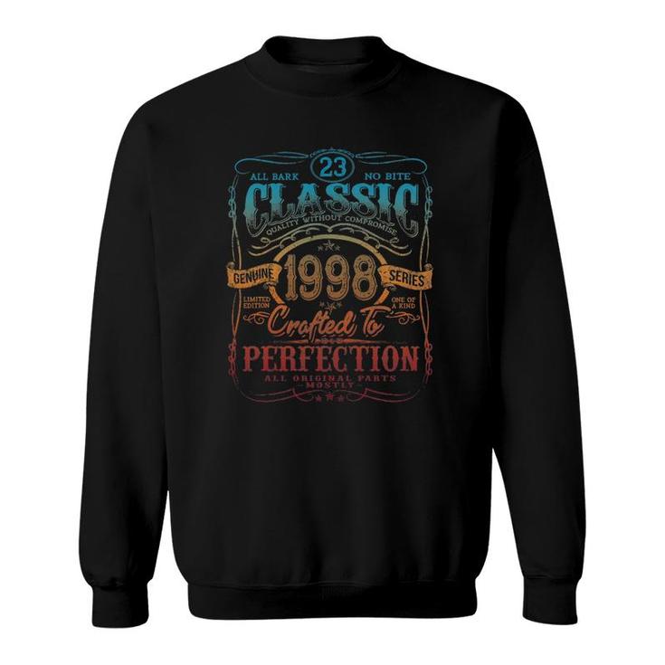 Vintage 1998 Limited Edition Gift 23 Years Old 23Rd Birthday Sweatshirt