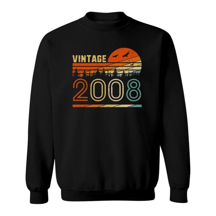 Vintage 2008 Retro 12Th Birthday Gift Fun B-Day 12 Years Old  Sweatshirt