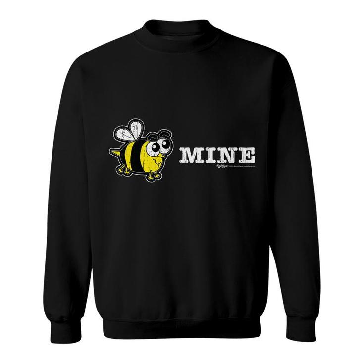 Vintage Bee Mine Valentines Day Novelty Gift Sweatshirt