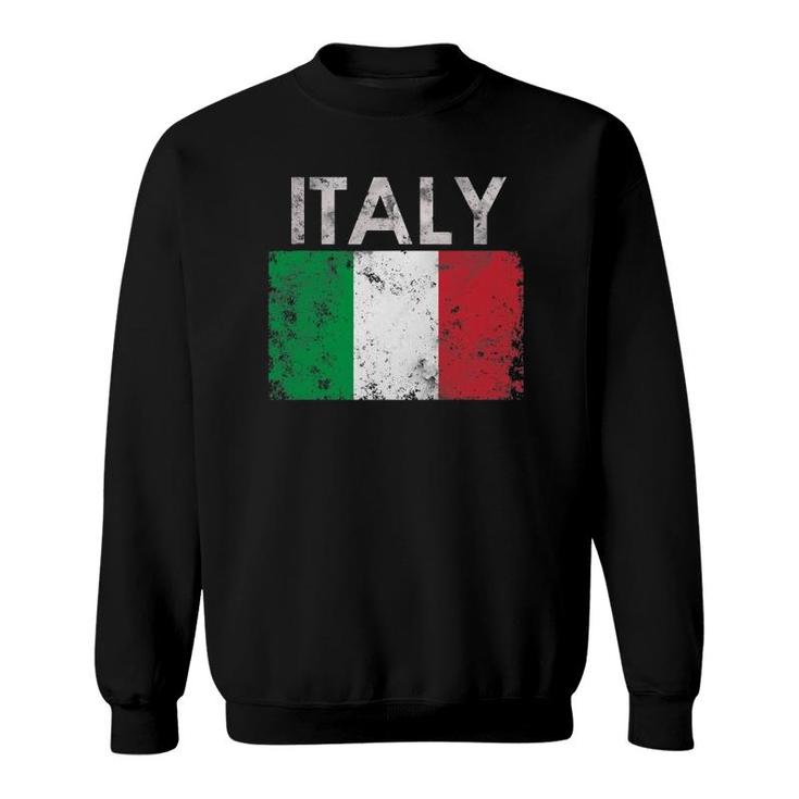 Vintage Italy Italia Italian Flag Pride Gift Sweatshirt