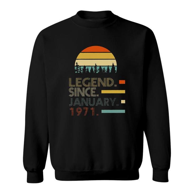 Vintage January 1971 Legend Since New Trend Sweatshirt