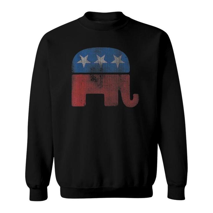 Vintage Republican Gop Elephant  Sweatshirt