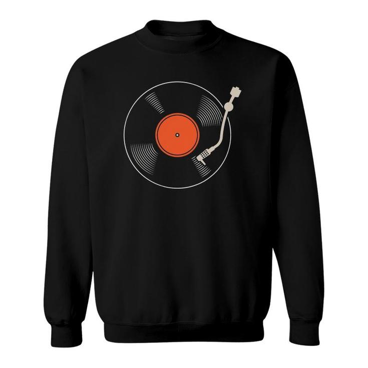 Vinyl Music Lover Dj Vinyl Record Sweatshirt