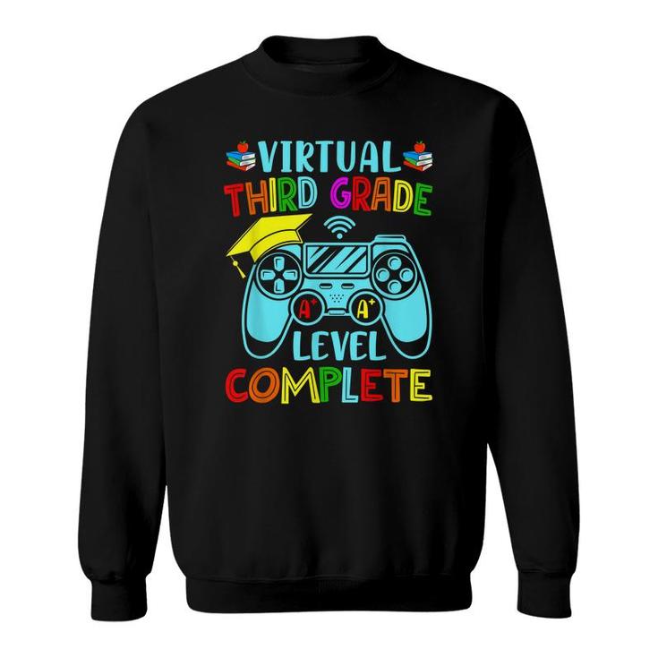 Virtual 3Rd Grade Graduation Level Complete Video Gamer  Sweatshirt