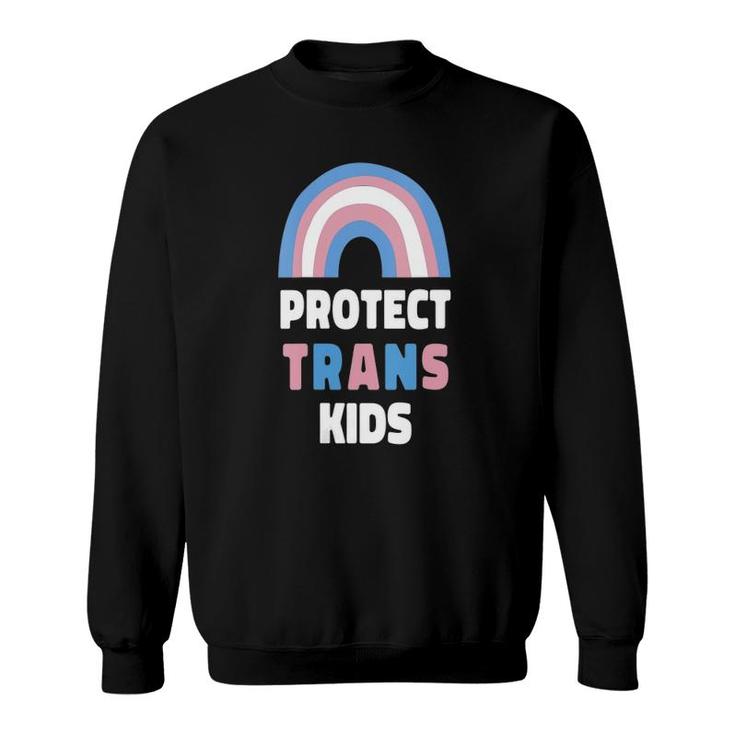 Womens Protect Trans Kids Transgender Lives Matter Pride Month V-Neck Sweatshirt