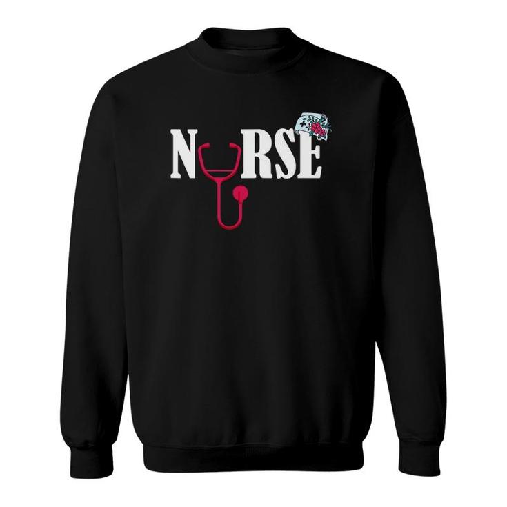 Womens Proud Nurse Cna Nursing Health Care Assistant Doctor Gift Sweatshirt