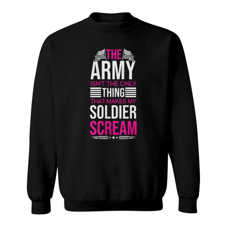 Womens Us Army Soldier Husband Wife Veterans Day Military  Sweatshirt